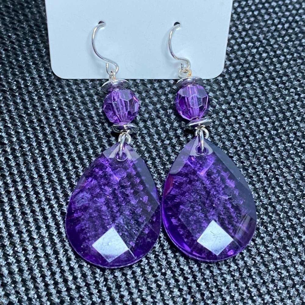 #35 earrings acrylic